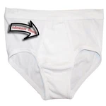 HERMKO Herren Slip 3240 Creme/Weiß