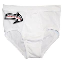 HERMKO Herren Slip 3240 Creme/Weiß