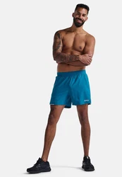 2xU Laufshorts Aero 5 Inch (1-tlg) Blau/Hellblau/Türkis