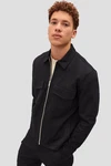 Next Hemdjacke EDIT (1-St) Schwarz/Hellblau/Beige