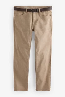Next Straight-Jeans Straight Fit Jeans mit Gürtel