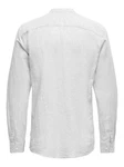 ONLY & SONS Langarmhemd Caiden Grau/Weiß/Hellgrau