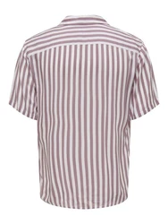 ONLY & SONS Hemd Lila/Rot/Dunkelrot/Bordeaux/Rosa