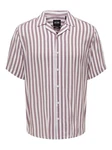 ONLY & SONS Hemd Lila/Rot/Dunkelrot/Bordeaux/Rosa