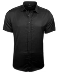 Baxboy Hemd Kentkragen Slim Fit Schwarz/Grau/Dunkelgrau