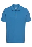 Man's World Poloshirt Kurzarm, lockere Passform, unifarben Blau/Pastell