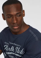 Man's World T-Shirt Kurzarm Dunkelblau