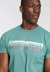 Bruno Banani T-Shirt mit Frontprint Grün/Türkis/Hellgrün