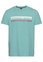 Bruno Banani T-Shirt mit Frontprint Grün/Türkis/Hellgrün