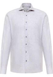 Eterna Langarmhemd MODERN FIT EASY IRON Grau