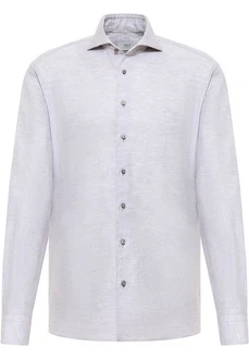 Eterna Langarmhemd MODERN FIT EASY IRON Grau