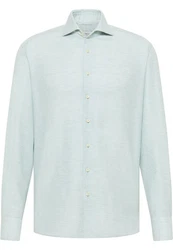 Eterna Langarmhemd MODERN FIT EASY IRON Hellblau/Hellgrün/Grün/Türkis