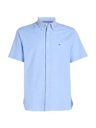 Tommy Hilfiger Kurzarmhemd 1985 FLEX OXFORD RF SHIRT Hellblau/Blau