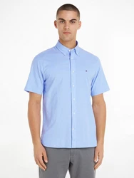 Tommy Hilfiger Kurzarmhemd 1985 FLEX OXFORD RF SHIRT Hellblau/Blau