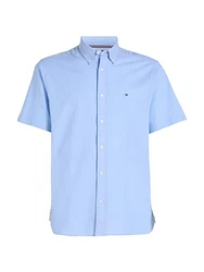 Tommy Hilfiger Kurzarmhemd 1985 FLEX OXFORD RF SHIRT Hellblau/Blau