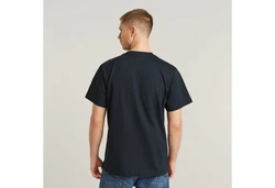 G-STAR T-Shirt Water Burger Loose Dunkelblau/Schwarz/Blau