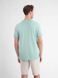 LERROS Henleyshirt Serafino für Herren sportlicher Optik Hellgrün/Grün/Türkis