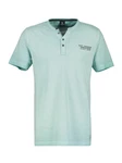 LERROS Henleyshirt Serafino für Herren sportlicher Optik Hellgrün/Grün/Türkis
