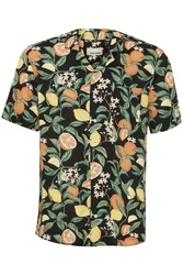 Blend Kurzarmhemd BHShirt Gelb/Grün/Orange