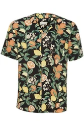 Blend Kurzarmhemd BHShirt Gelb/Grün/Orange