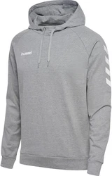 hummel Sweater Go Cotton Hoody Kapuzenpullover Grau/Hellgrau/Silber