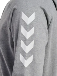 hummel Sweater Go Cotton Hoody Kapuzenpullover Grau/Hellgrau/Silber