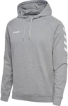 hummel Sweater Go Cotton Hoody Kapuzenpullover Grau/Hellgrau/Silber