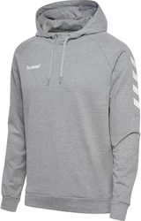 hummel Sweater Go Cotton Hoody Kapuzenpullover Grau/Hellgrau/Silber