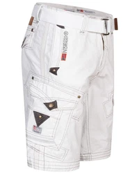 Geographical Norway Shorts Herren Cargo Shorts Bermuda Sommer Freizeit Creme/Weiß/Beige/Khaki