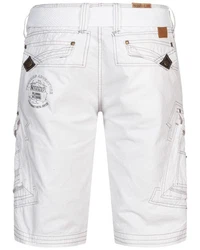 Geographical Norway Shorts Herren Cargo Shorts Bermuda Sommer Freizeit Creme/Weiß/Beige/Khaki