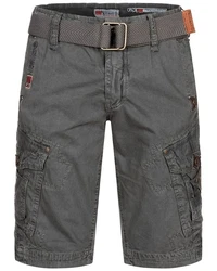 Geographical Norway Shorts Herren Cargo Shorts Bermuda Sommer Freizeit Khaki/Dunkelgrau/Dunkelgrün