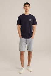 WE Fashion Shorts Grau/Hellgrau