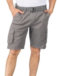 riverso Cargoshorts Herren Shorts RIVJoko Regular Fit Khaki/Grau