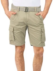 riverso Cargoshorts Herren Shorts RIVJoko Regular Fit Khaki/Beige