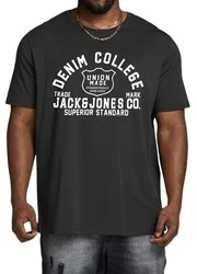 Jack & Jones Print-Shirt (2er-Pack) Dunkelblau/Grau/Blau