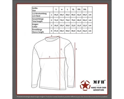 MFH T-Shirt US Shirt langarm 170 g/m² CZ tarn