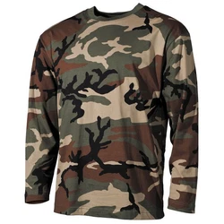 MFH T-Shirt US Shirt langarm 170 g/m² Dunkelgrün