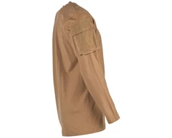 MFH Langarmshirt US Shirt mit Ärmeltaschen coyote tan