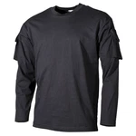 MFH Langarmshirt US Shirt mit Ärmeltaschen 