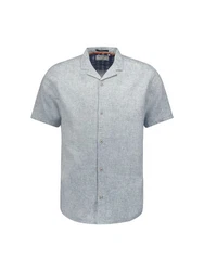 NO EXCESS Kurzarmhemd  Hellgrau/Grau/Blau