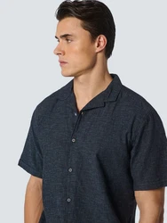 NO EXCESS Kurzarmhemd  Blau/Hellblau
