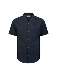 NO EXCESS Kurzarmhemd  Blau/Hellblau