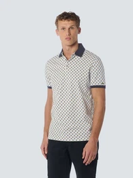 Poloshirt - Shirt - Allover-bedrucktes Stretch-Polo