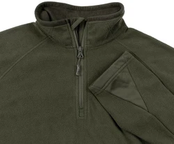 MFH Langarmshirt Troyer Microfleece oliv