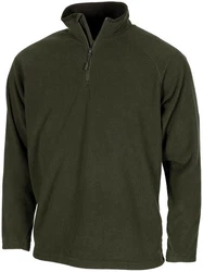 MFH Langarmshirt Troyer Microfleece oliv