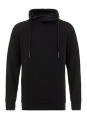 RedBridge Sweatshirt Pullover mit hohem Schalkragen Schwarz
