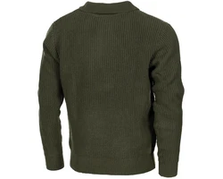 MFH Rundhalspullover Troyer Pullover mit Reißverschluss oliv