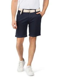 Chinoshorts Herren Chino Shorts DFLio Regular Fit Bermudashorts mit Grtel
