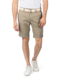 Chinoshorts Herren Chino Shorts DFLio Regular Fit Bermudashorts mit Grtel