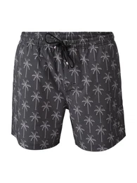 Badeshorts Darmin Men Swim Shorts Palmtree Black